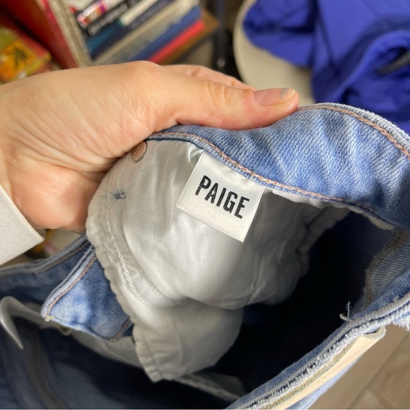 Paige Genevieve Sky Touch Distressed  - Size 26 - NWOT - Raw Hem RN#27002 - Picture 8 of 12